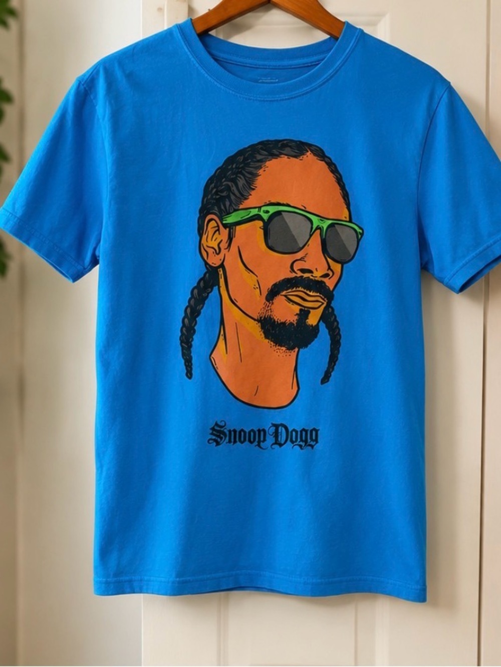 Snoop Dogg Graphic T-Shirt | Men’s Medium | Blue 100% Cotton Tee